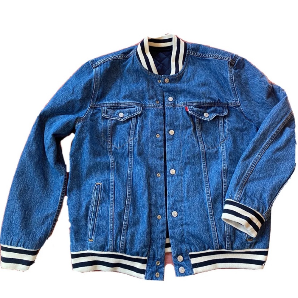 Men’s Large Big E Levi’s reversible jacket